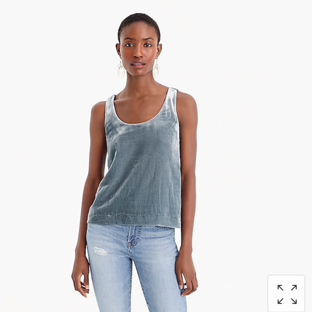 J. Crew Velvet Top